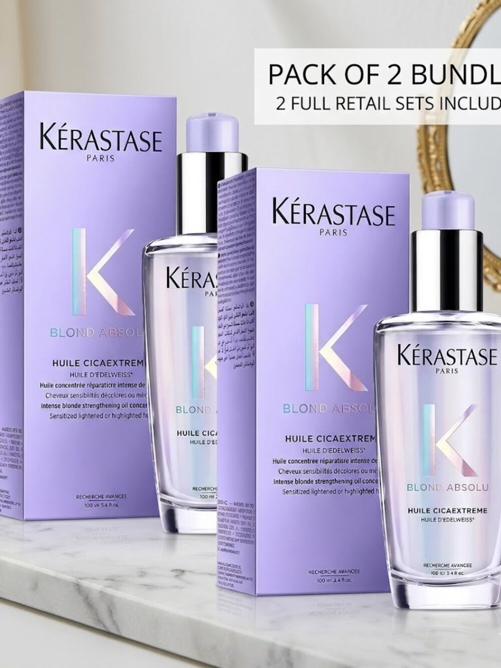 New Kerastase Blond Absolu Huile Cicaextreme Blond Beautifying Oil 100ML.. pack
